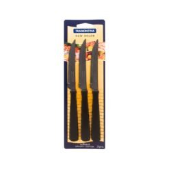 CUCHILLO NEW KOLOR NEGRO TRAMONTINA X3 23160/304