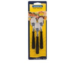 CUCHARA TE NEW KOLOR NEGRO TRAMONTINA X3 23167/300