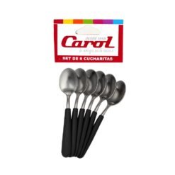 CUCHARA TE CAROL X6 M/NEGRO