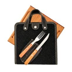 SET ASADO CUAD.C/CUB.DYNAMIC CARPINCHO NEGRO