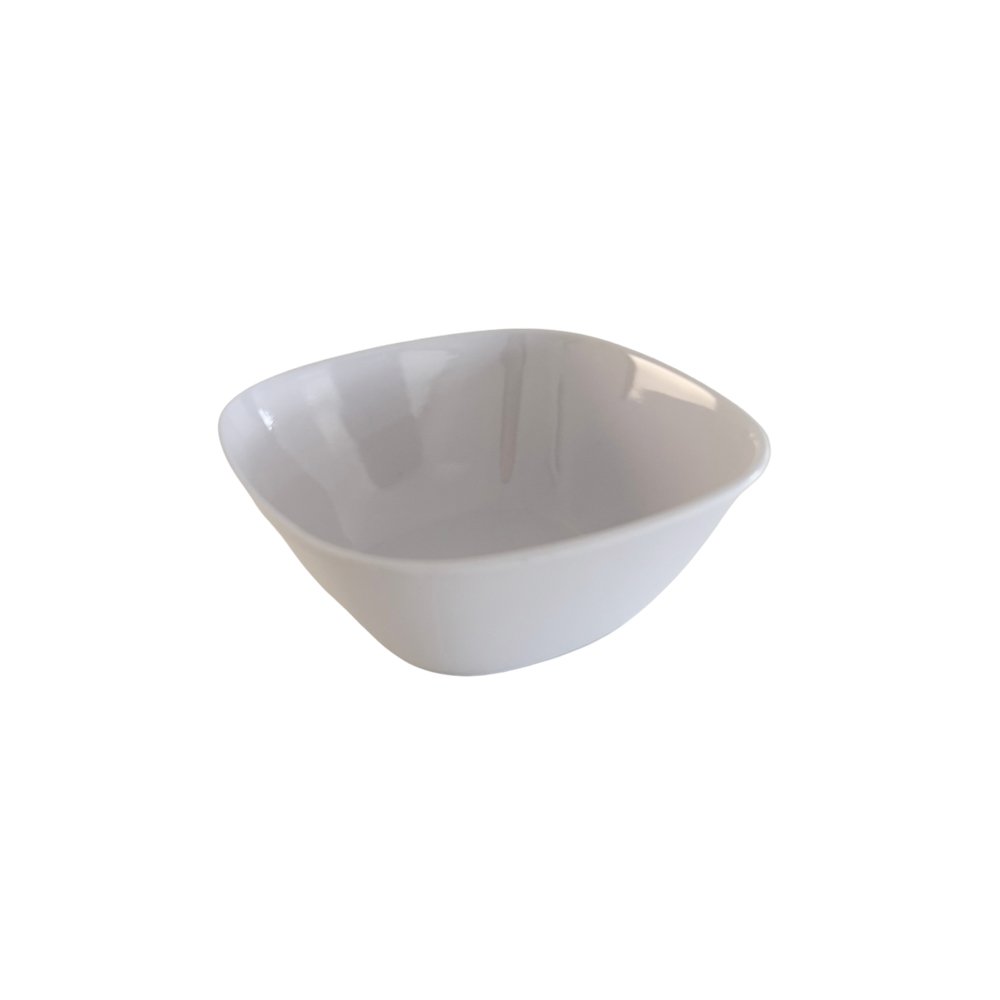 BOWL CUADRADO 14X14C MELAMINA BLANCA