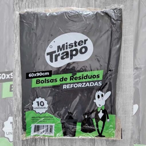 BOLSAS RESIDUOS REFORZADAS 60X90C X10 MISTER TRAPO