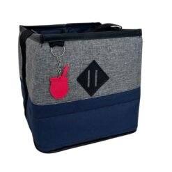 MATERA CANASTO BI-COLOR CORDURA AZUL C/GRIS