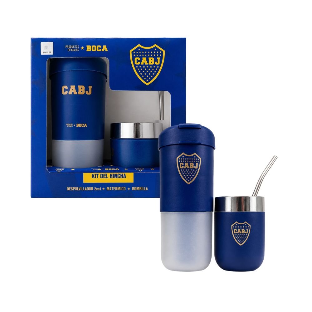 KIT MATE TERMICO C/BOMB.+DESPOLVILLADOR 2EN1 BOCA