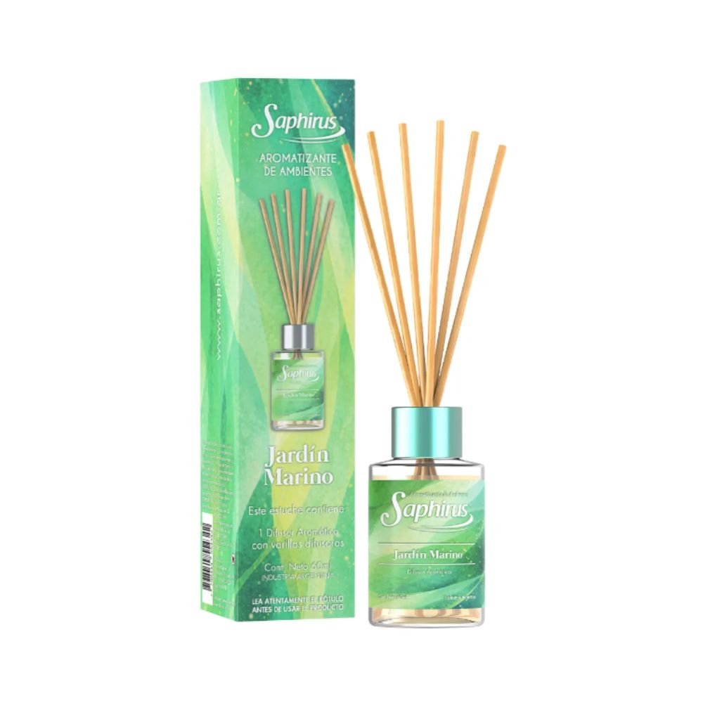 DIFUSOR AROM.C/VARILLA SAPHIRUS JARDIN MARINO 60ML