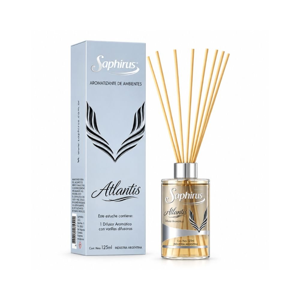 DIFUSOR AROM.C/VARILLA SAPHIRUS ATLANTIS 125ML