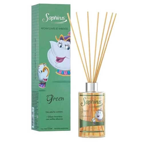 DIFUSOR AROM.C/VARILLA SAPHIRUS GREEN 125ML