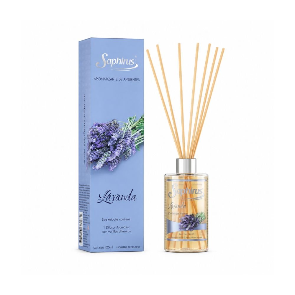 DIFUSOR AROM.C/VARILLA SAPHIRUS LAVANDA 125ML