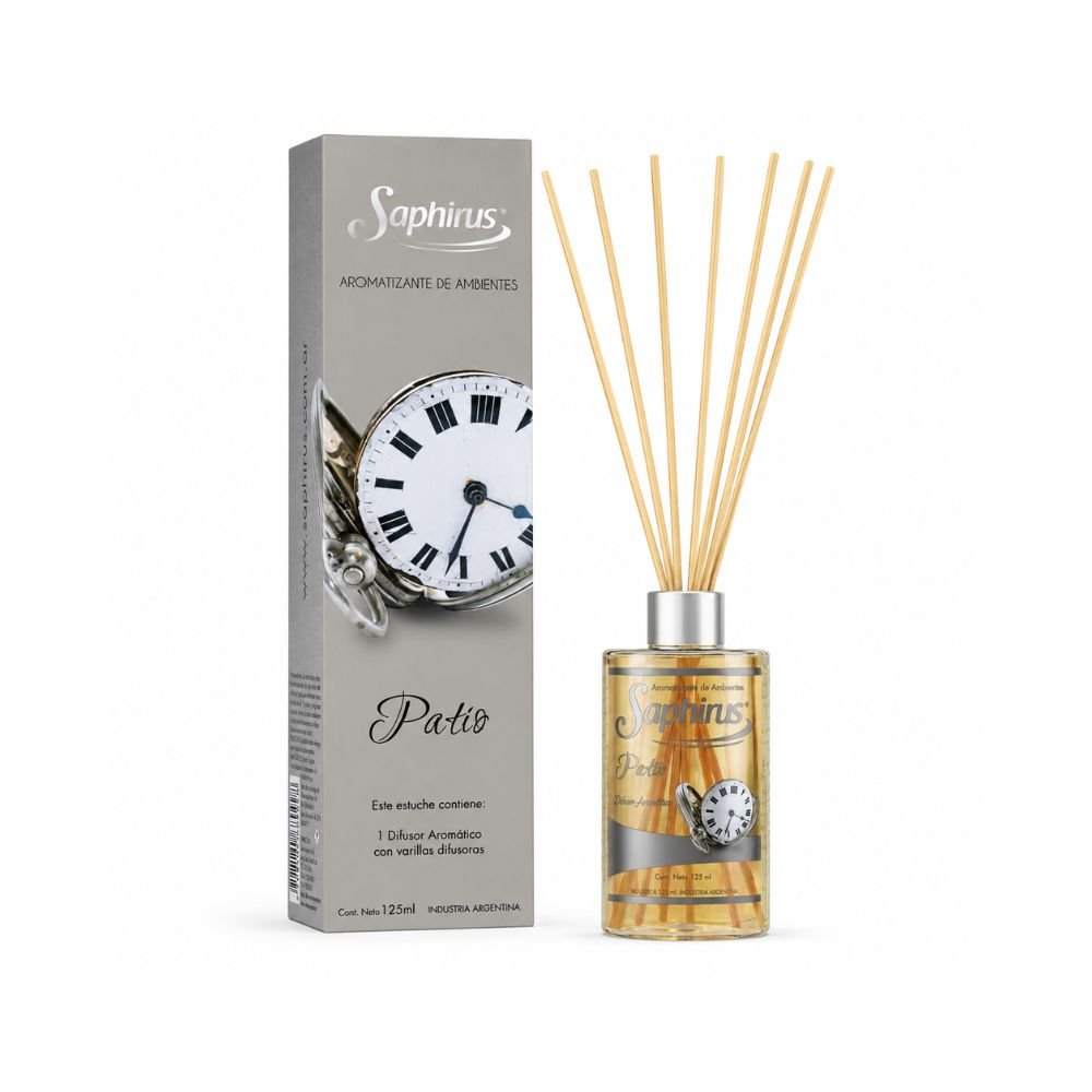 DIFUSOR AROM.C/VARILLA SAPHIRUS PATIO 125ML