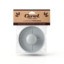 MOLDE P/HAMBURGUESA PLAST.CAROL GRIS AREIA