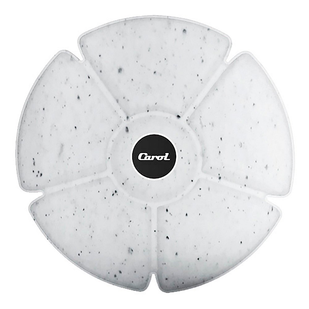 COPETINERO PLAST.6 DIV.CAROL GRANITO GRIS