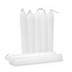 VELA PARAFINA CORTA 12C BLANCA X10 ILUMINARTE