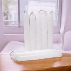 VELA PARAFINA CORTA 12C BLANCA X10 ILUMINARTE