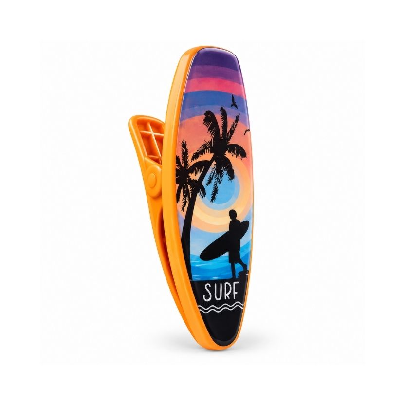 PINZAS P/TOALLAS PLAYA TABLA SURF NARANJA 2662-11