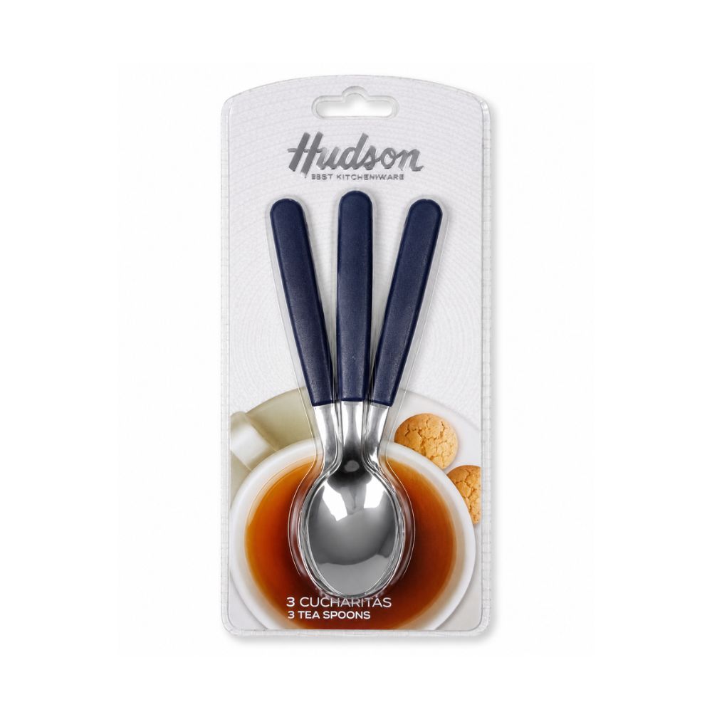 CUCHARA TE BASIC X3 AZUL HUDSON