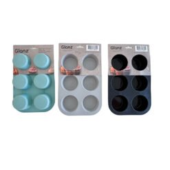 MOLDE P/MUFFIN SILICONA X6 25X17X3C GLANZ 23471