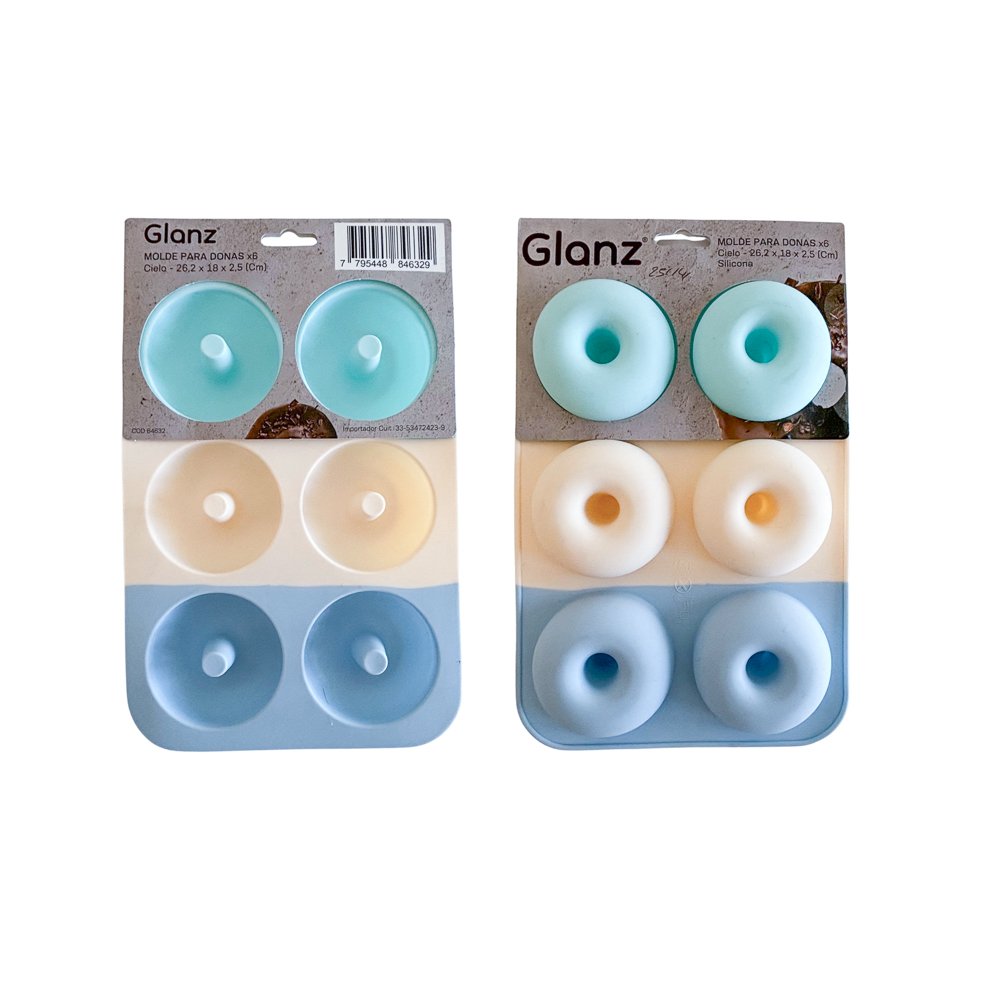 MOLDE P/DONAS X6 SILICONA TRICOLOR GLANZ 251141