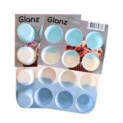 MOLDE P/MUFFIN X12 SILICONA TRICOLOR GLANZ 251142