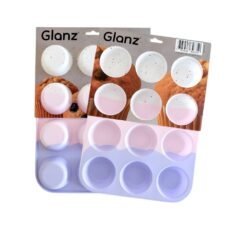 MOLDE P/MUFFIN X12 SILICONA MULTICOLOR GLANZ 25143