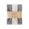 MANTEL TUSOR STOP WATER 1.40X2.00 RAYAS ANCHA GRIS