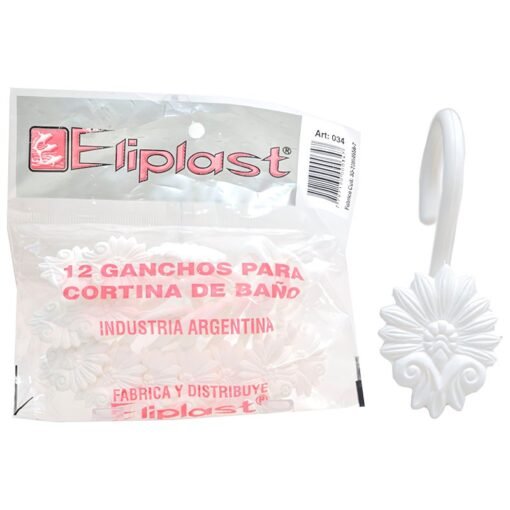 GANCHOS FORMAS X12 COLOR ELIPLAST 34