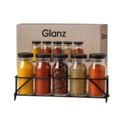 ESPECIERO SOPORTE METAL NEGRO X5 GLANZ