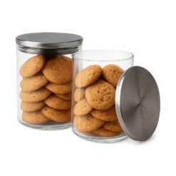 FRASCO TAPA METAL PLATEADA ARCOS 800CC GLANZ