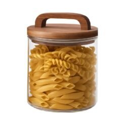 FRASCO TAPA MADERA C/AGARRADERA 600CC GLANZ