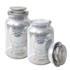 FRASCO TAPA VIDRIO GRIS CENIZA 1,3LT GLANZ