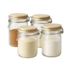 SET X4 FRASCO TAPA CERAMICA 250ML GLANZ