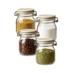 SET X4 FRASCO TAPA CERAMICA 120ML GLANZ