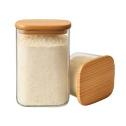 FRASCO RECT.TAPA MADERA 1LT GLANZ