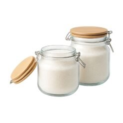 FRASCO TAPA MADERA C/CIERRE CLIP 900CC GLANZ