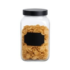 FRASCO TAPA METAL NEGRA SANTA ANA 1.5LT GLANZ