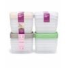 SET X4 HERMETICOS RECT.10X14C 300ML