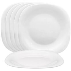 PLATO POSTRE CUAD.21C OPAL BLANCO GLANZ