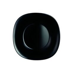PLATO POSTRE CUAD.21C OPAL NEGRO GLANZ