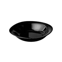 PLATO HONDO CUAD.23C OPAL NEGRO GLANZ