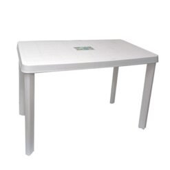 MESA JARDIN RECTANGULAR 140X80C BLANCA
