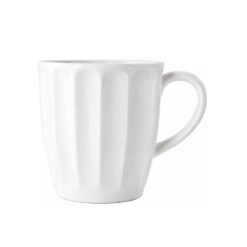 JARRO CERAM.CAFE DOBLE FACETADO BLANCO 110ML