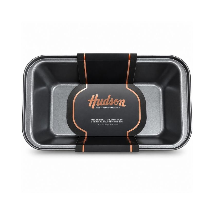 MOLDE BUDIN 27X15X6.5C ANTIADH.GRAFITO HUDSON