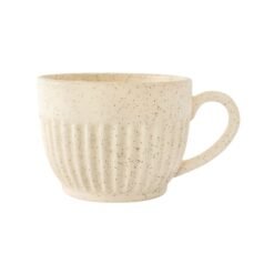 TAZA  CERAM.CANELA JASPEADO CREMA 350CC