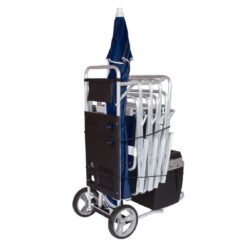 MESA CARRO ALUM.SOPORTE EXTENSIBLE POLIP.NEGRO MOR