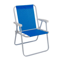 SILLA ALTA ALUM.A/B.PLAST.SANNET AZUL 2274